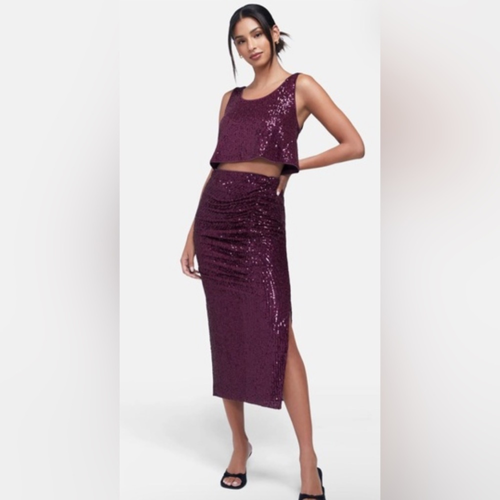 Armidale Top and Skirt Set in Dark Purple NWT